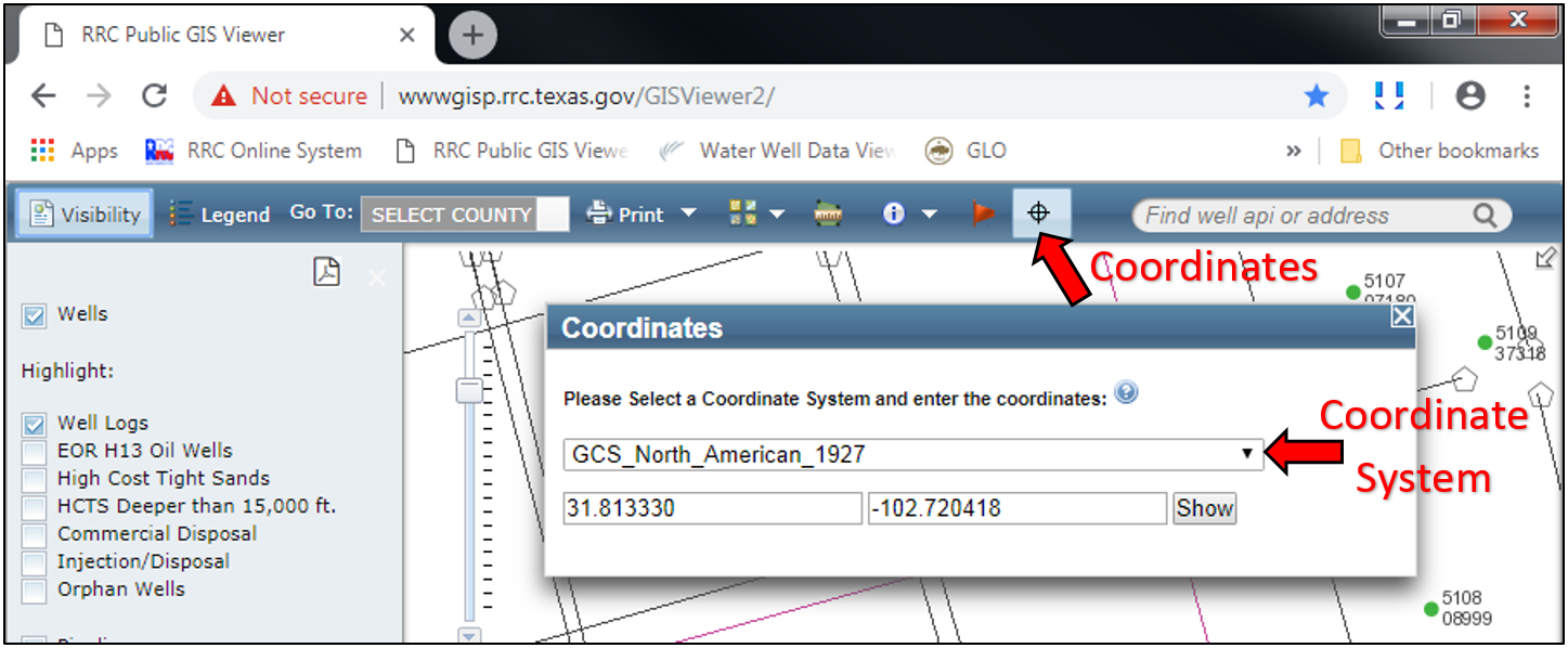 Latitude and Longitude are usually entered as decimal degrees